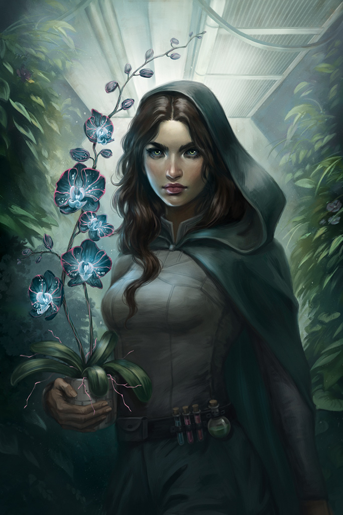 Botanical Mischief — original fantasy artwork.